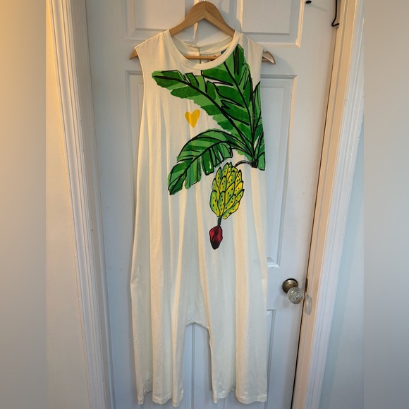 NWT retail $168 size S FARM RIO “I Heart Bananas” organic cotton Jumpsuit. - Picture 4 of 6